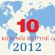 Tổng hợp 10 sự kiện nổi bật thế giới năm 2012
